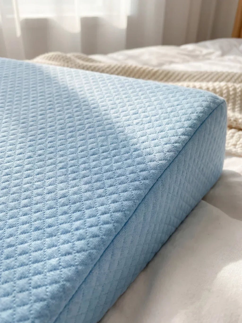 Soft Angled Baby Pillow For Gentle Elevation And Support