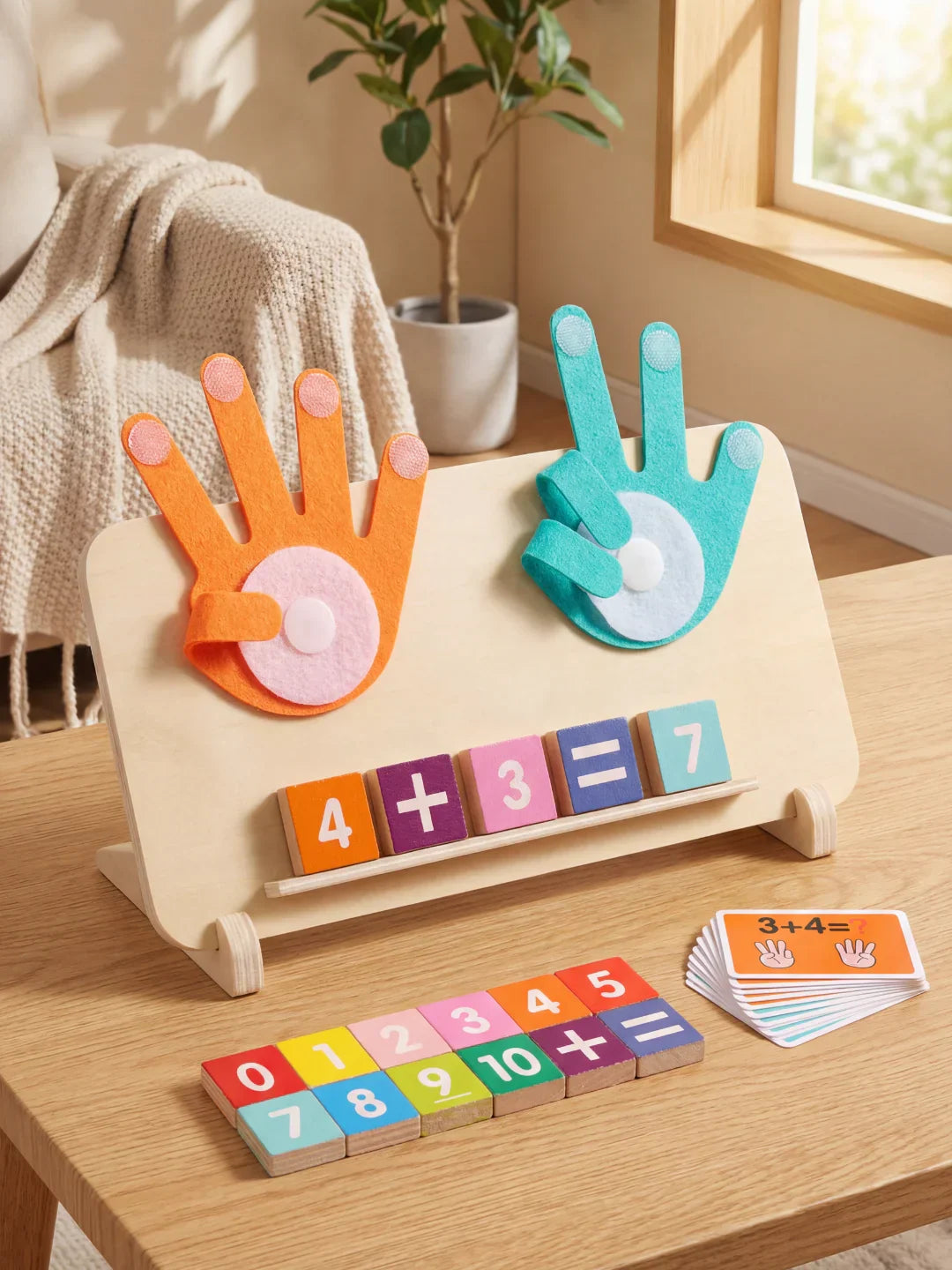 Wooden Learning Toy For Numbers And Early Math Skills