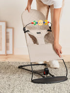 Foldable Baby Bouncer with Interactive Toy Arch