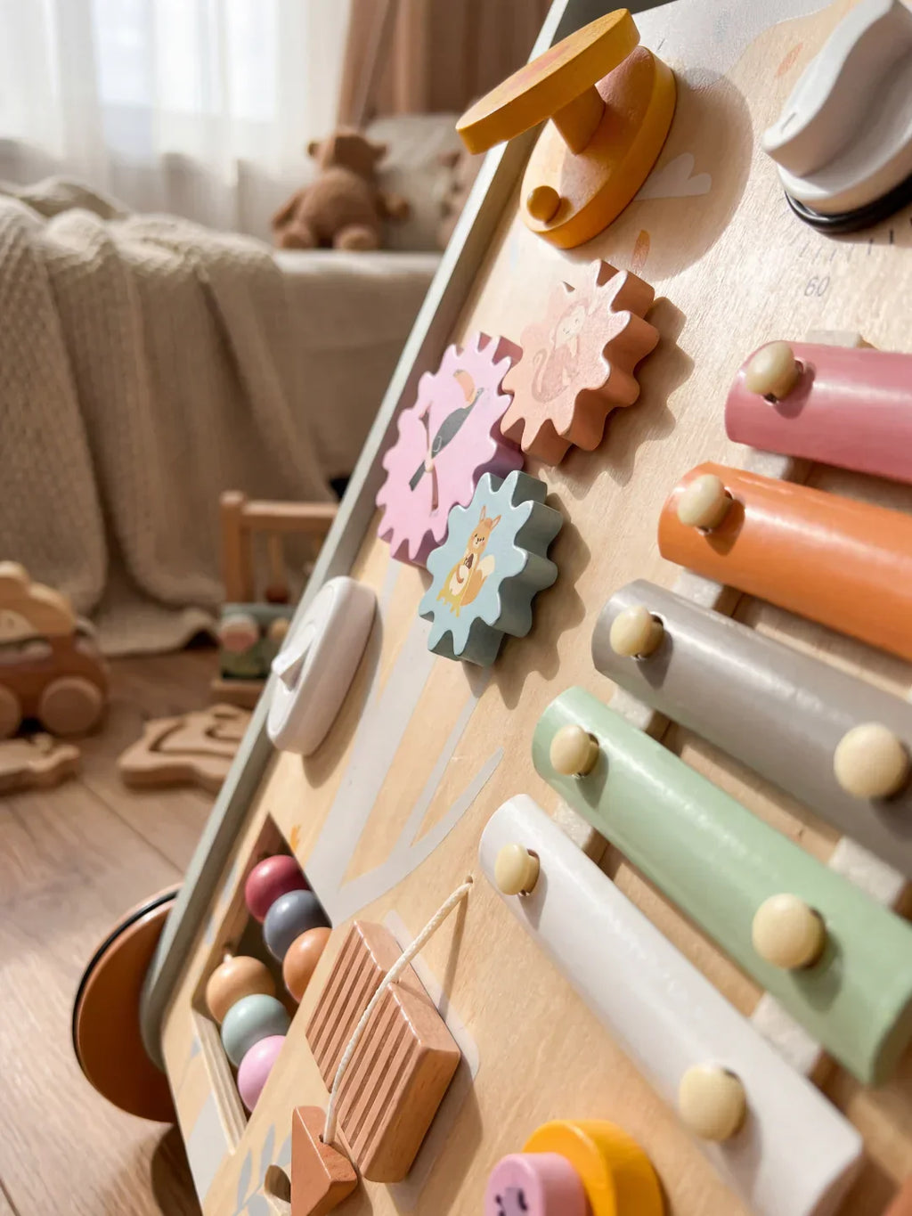 Boho Safari Wooden Baby Activity Walker