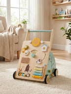 Woodland Theme Wooden Baby Activity Walker