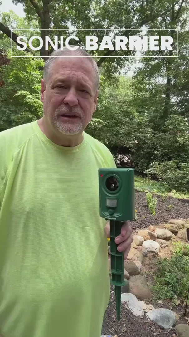 Motion-Activated Ultrasonic Cat Deterrent for Gardens, Yards & Outdoor Areas