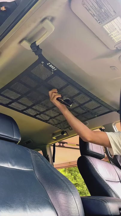 Adjustable Overhead Car Storage Organizer Net