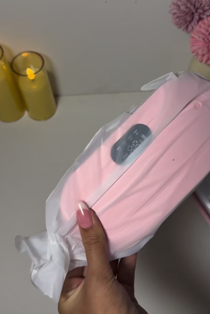 Cordless Period Heat Pad With Vibration And Three Temperature Settings
