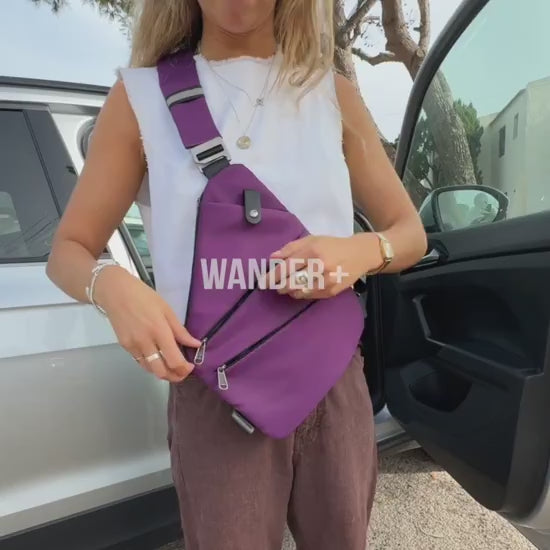Anti-Theft Travel Bag – Hidden Zippers and Front-Facing Security