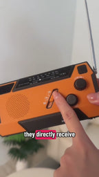 4-i-1 nödradio för väder med powerbank, ficklampa och SOS-larm