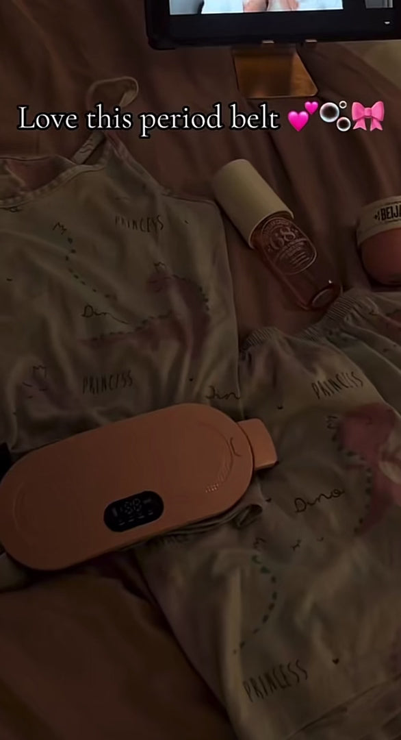 Cordless Period Heat Pad With Vibration And Three Temperature Settings