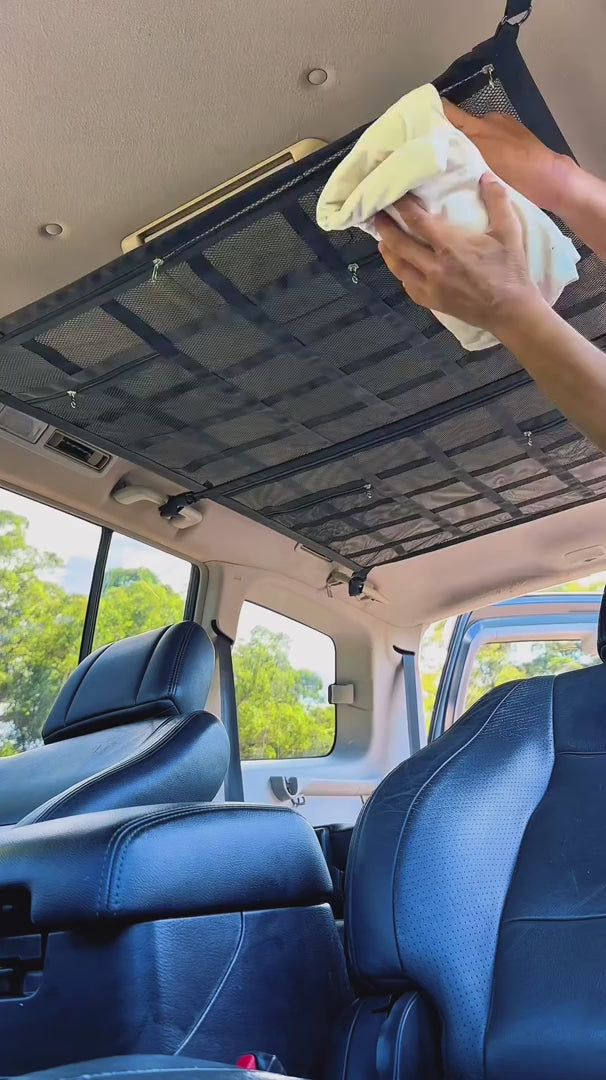 Adjustable Overhead Car Storage Organizer Net