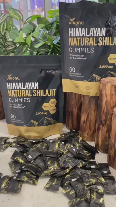 Premium Himalayan Shilajit Gummies for Energy, Focus & Recovery