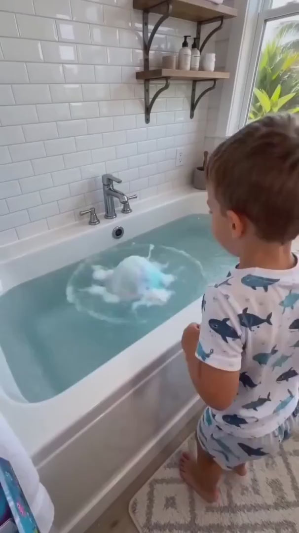 Fizzy Bath Bomb with Surprise Toy Inside for Kids — Certified Safe for Sensitive Skin