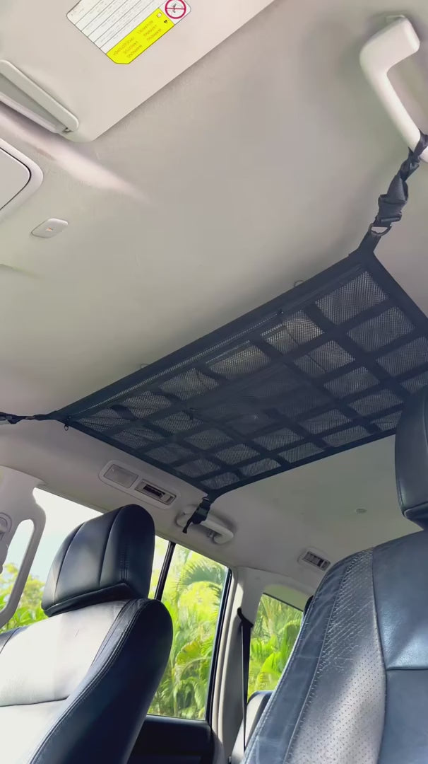 Adjustable Overhead Car Storage Organizer Net