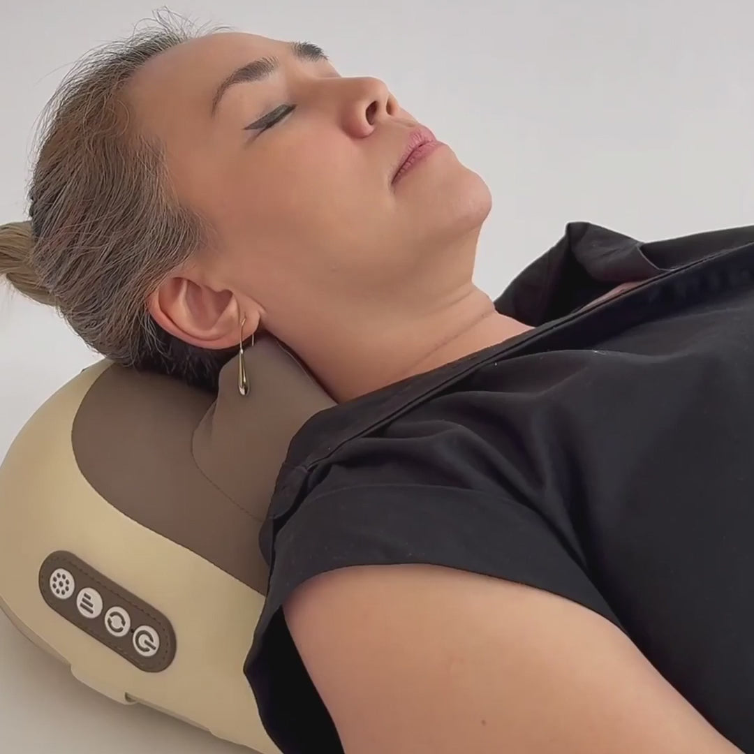 Perna de masaj cu căldură pentru tensiunea gâtului și relaxarea umerilor