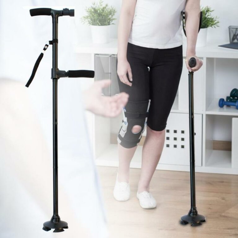 LED Light Foldable Walking Cane For Seniors Daily Use