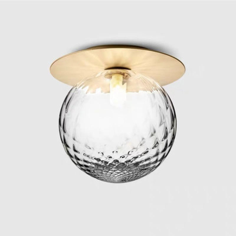 Globe taklampe med metallplate | Petprovac