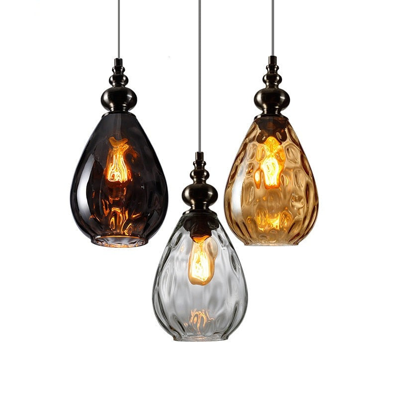 Arlena Drop Glass Pendant Lamp in Modern Nordic Style | Petprovac
