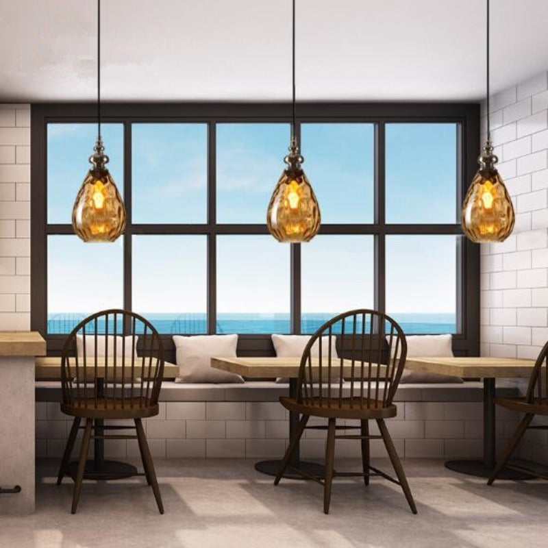 Arlena Drop Glass Pendant Lamp in Modern Nordic Style | Petprovac