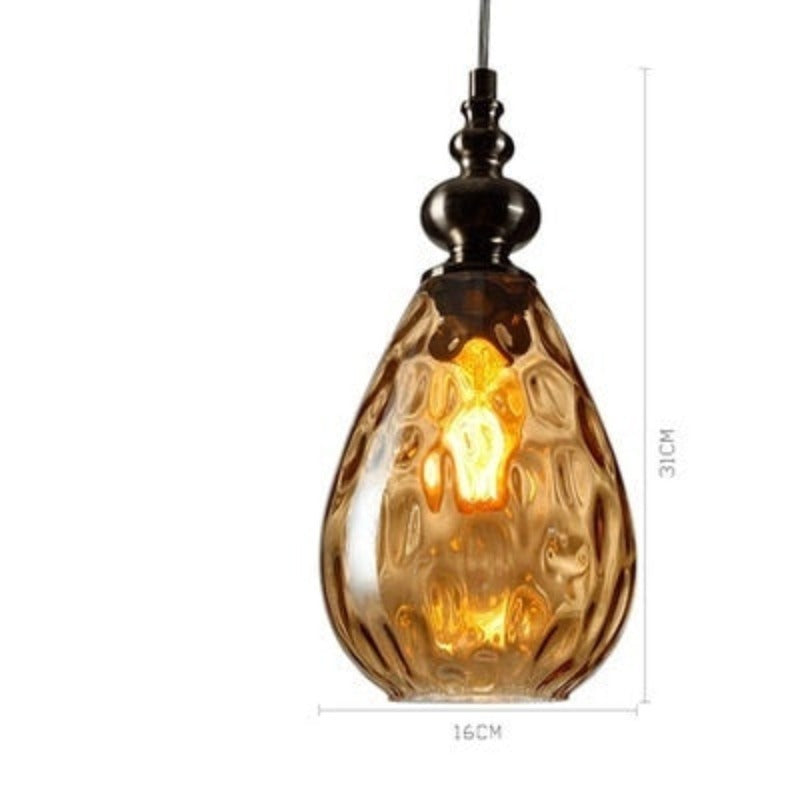 Arlena Drop Glass Pendant Lamp in Modern Nordic Style | Petprovac