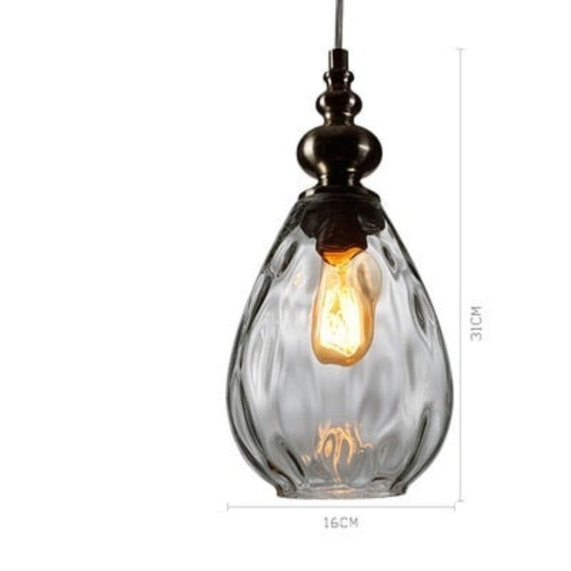 Arlena Drop Glass Pendant Lamp in Modern Nordic Style | Petprovac