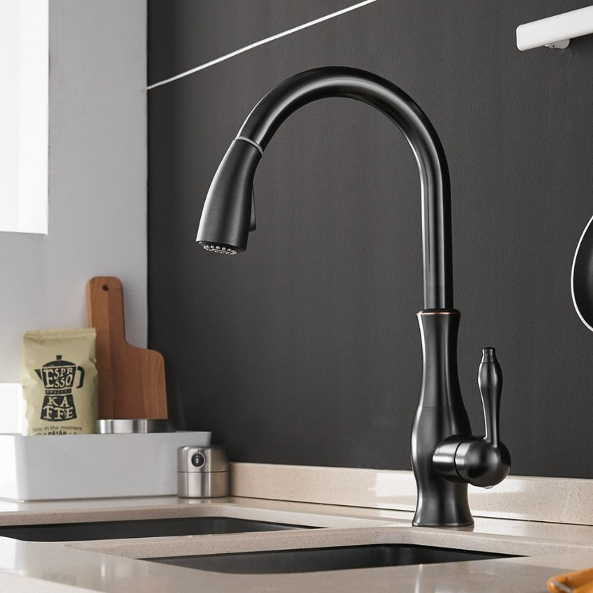 Rubinetto da cucina estensibile Anton con ugello flessibile
