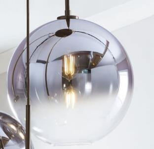 Aurell Nordic Glass Pendant Light in Champagne Amber, Iconic Silver and Transparent | Petprovac