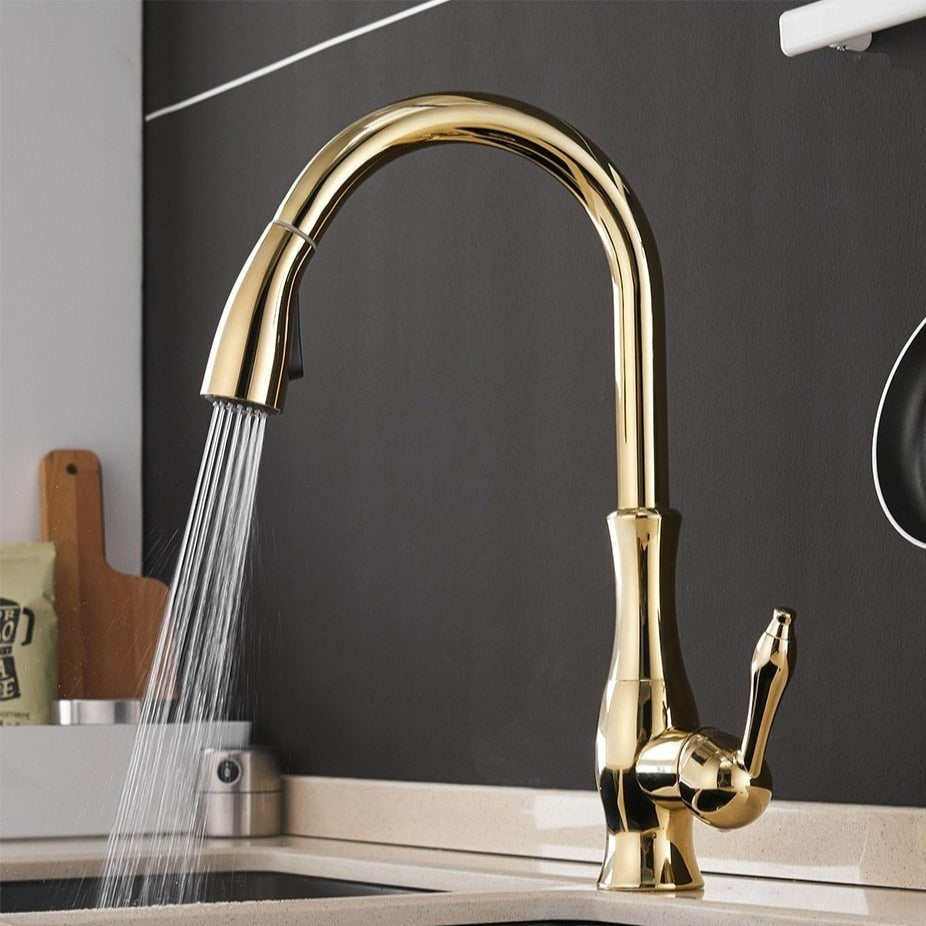 Rubinetto da cucina estensibile Anton con ugello flessibile