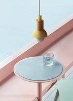 Lampa wisząca Liora z metalu i drewna | Petprovac