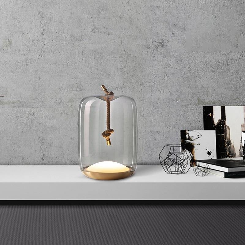 Skovra | ノルディック結び目ヘンプロープテーブルランプ | Petprovac