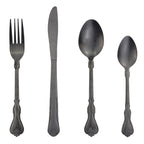 Set Peralatan Makan Datar 4-Bahagian NovaLia Gaya Lama Matte