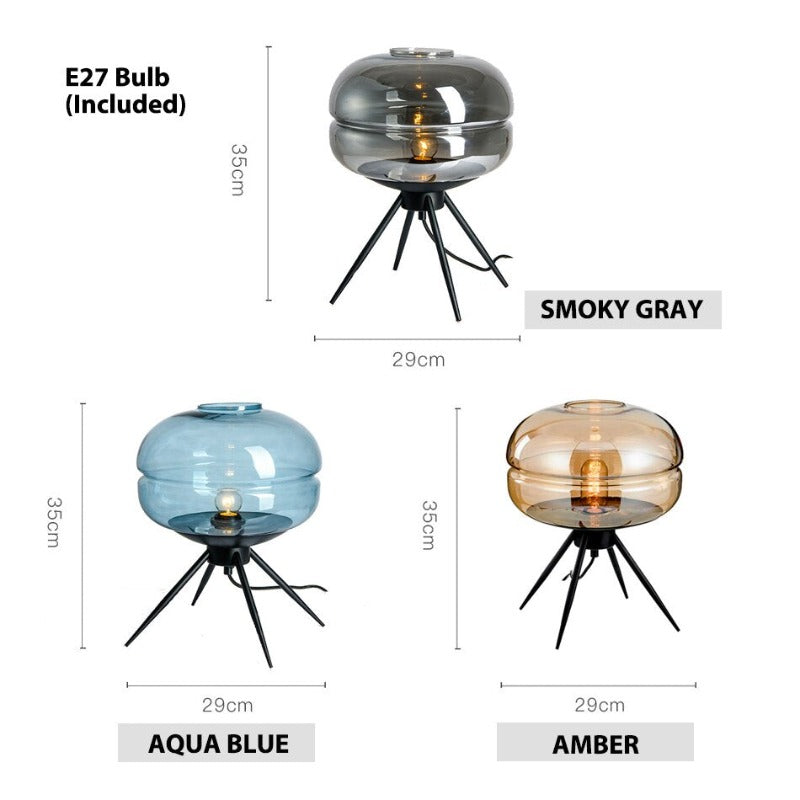 Calen | Glaskuppel Tischlampe | Petprovac