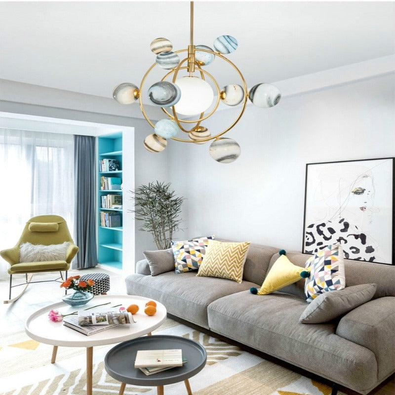 LumiSphere Designer Planet Chandelier | Petprovac