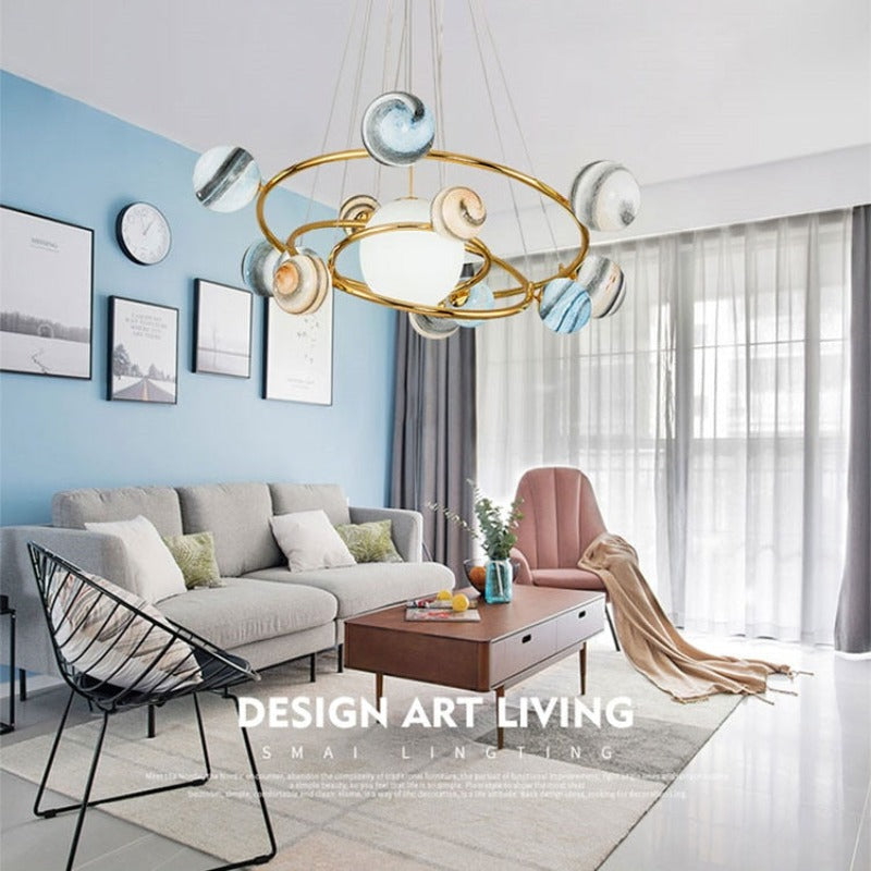 LumiSphere Designer Planet Kronleuchter | Petprovac
