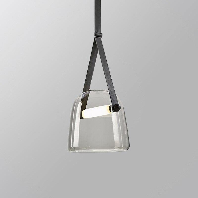 Industrial Pendant Light with Leather Cord | Petprovac