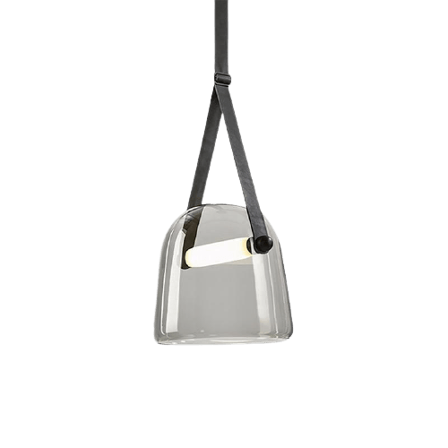 Industrial Pendant Light with Leather Cord | Petprovac