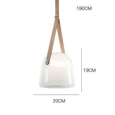 Industrial Pendant Light with Leather Cord | Petprovac