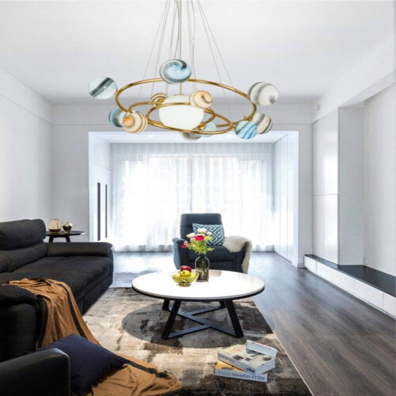 LumiSphere Designer Planet Chandelier | Petprovac