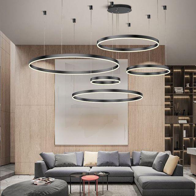 LuxeGlow | Lustre Infini Élégant Rond Moderne | Petprovac