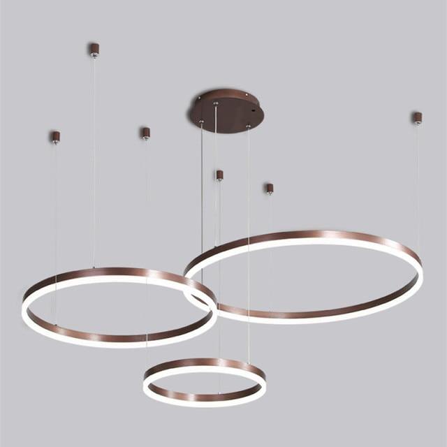 LuxeGlow | Moderner runder eleganter unendlicher Kronleuchter Licht | Petprovac
