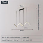 Lămpi suspendate LED triunghi geometrice | Petprovac