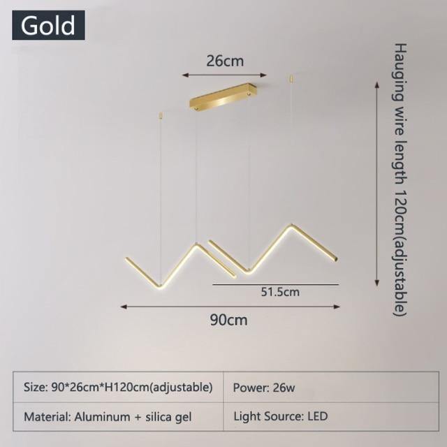 Geometric Triangle LED Pendant Lights | Petprovac