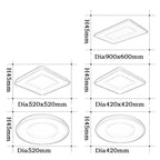 Suorakulmainen kattovalo geometrisella kuviolla | Petprovac