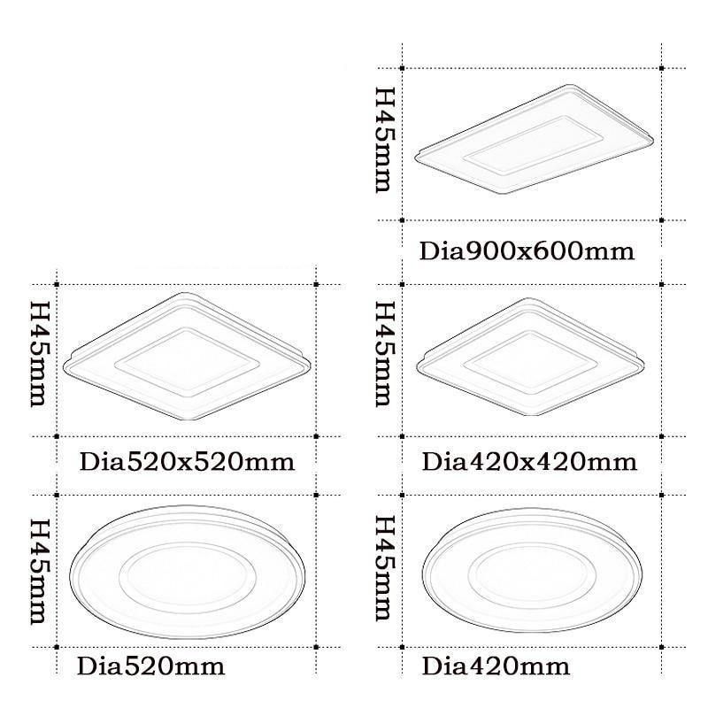 Rectangular Ceiling Light With Geometric Design | Petprovac
