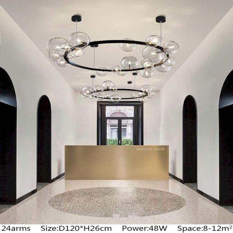 NoirLuxe | Glorious Chandelier With Black Glass Bulbs | Petprovac