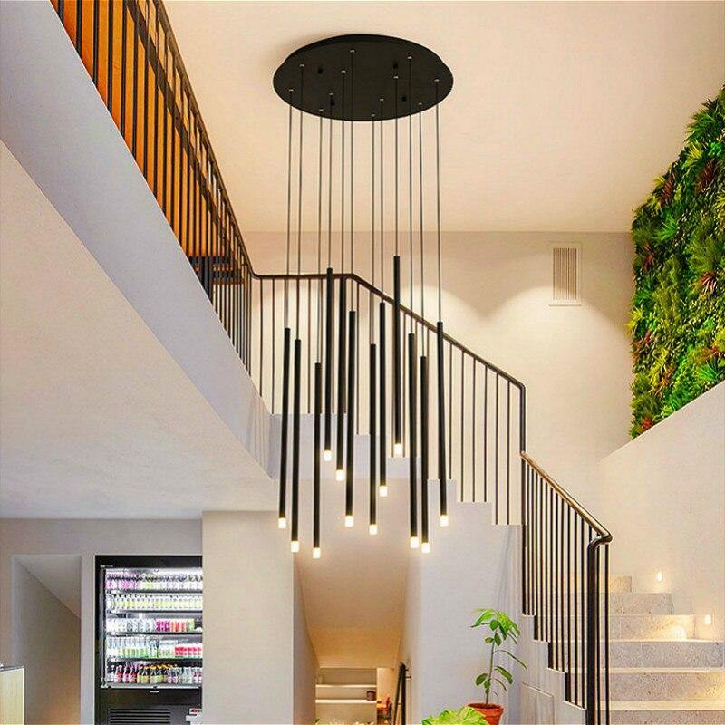 Elegante lampadario nero nordico | Petprovac