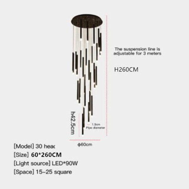 Elegant Nordic Black Chandelier | Petprovac