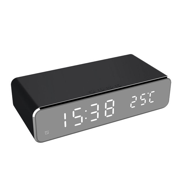 AstraLume ClockCharge Çift Fonksiyonlu Alarm Saati ve Kablosuz Şarj Cihazı