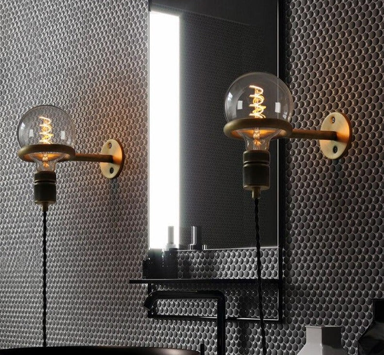 Harrow Vintage Industrial Plug-In Wall Sconce | Petprovac