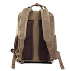 NovaVoyage Camera Backpack With Waxed Canvas For Travel And Photo Gear