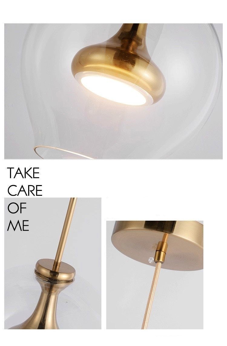 مصباح قلادة زجاجي بشكل زهرة التوليب من لونارا | بيتبروفاك