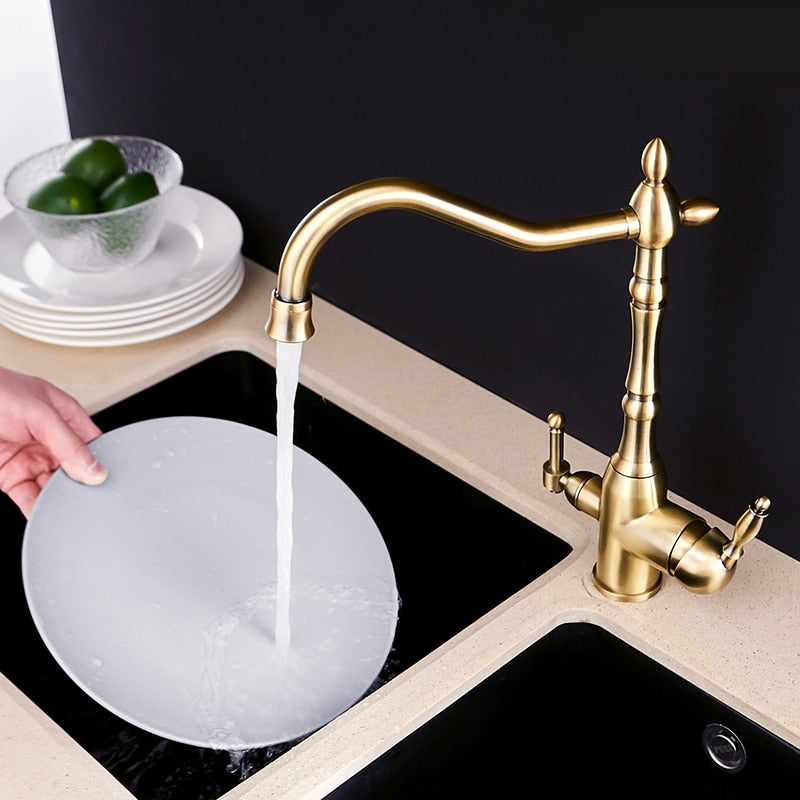 Rubinetto da cucina Hamilton Classic con filtrazione e rotazione a 360 gradi