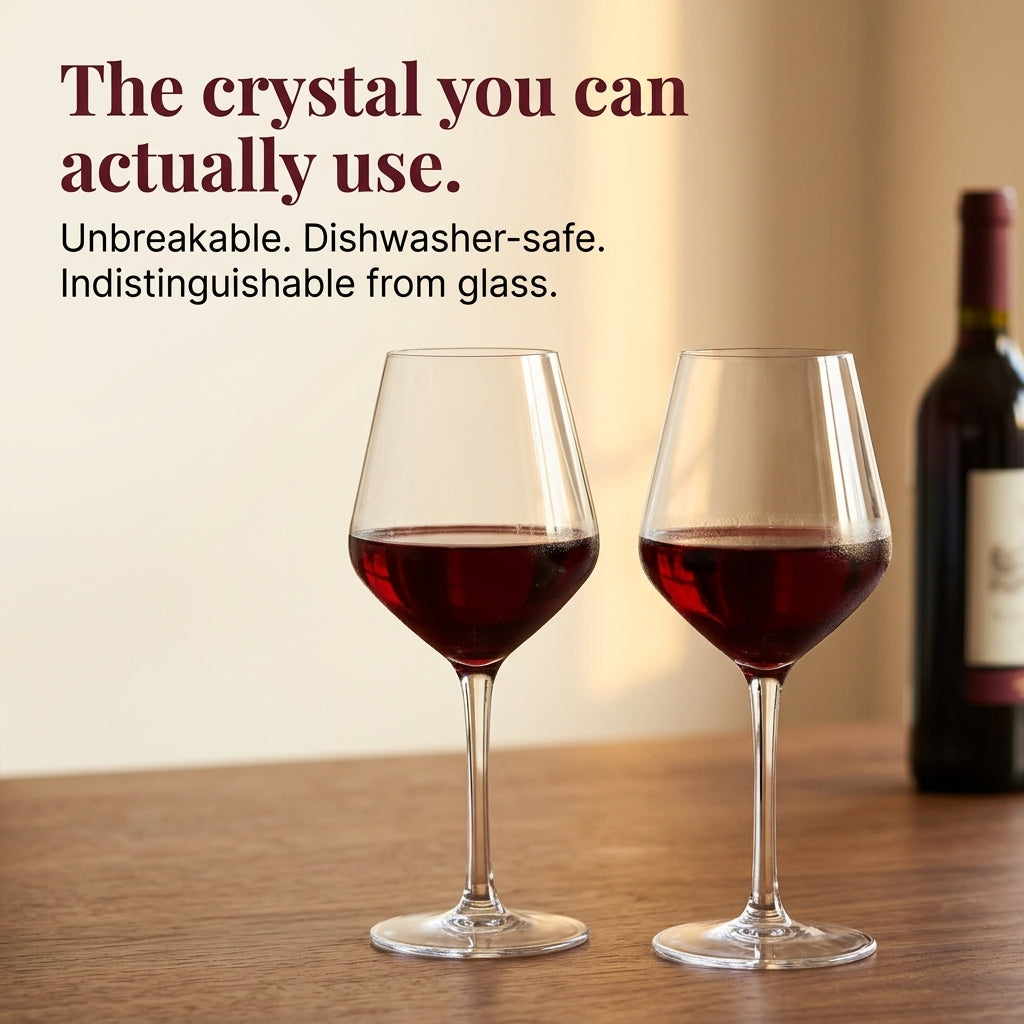 Unbreakable Wine Glasses - the look and feel of real crystal